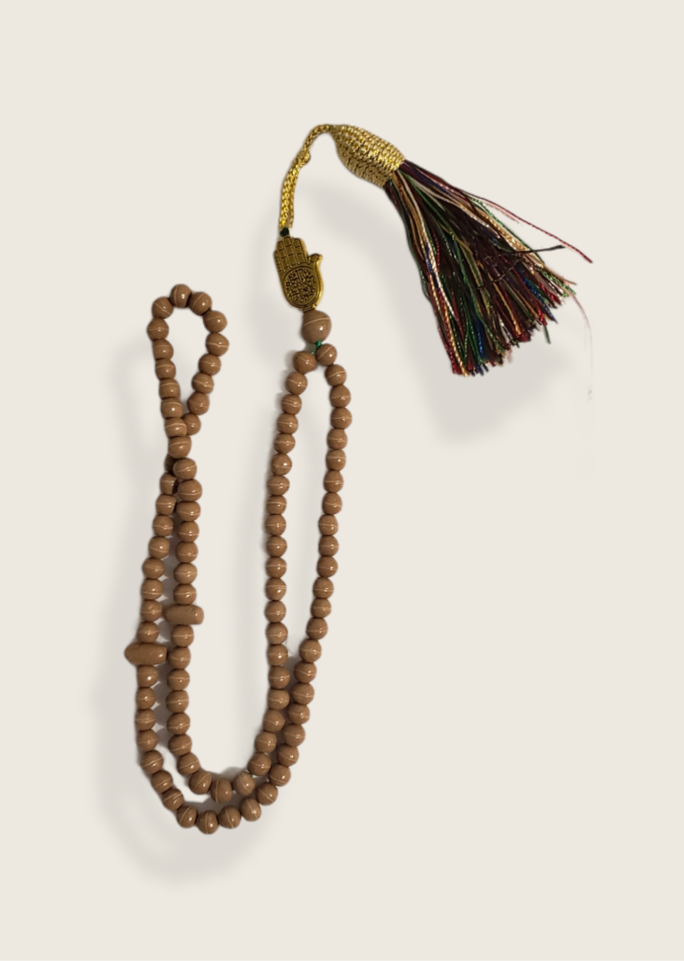 100% Turbah Karbala Rosary, Karbala Soil Prayer Beads, Includes 'Bayn al haramayn' Soil