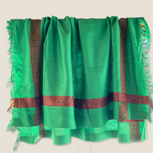 Load image into Gallery viewer, Syed green muslim scarf, shawl (square shape )
