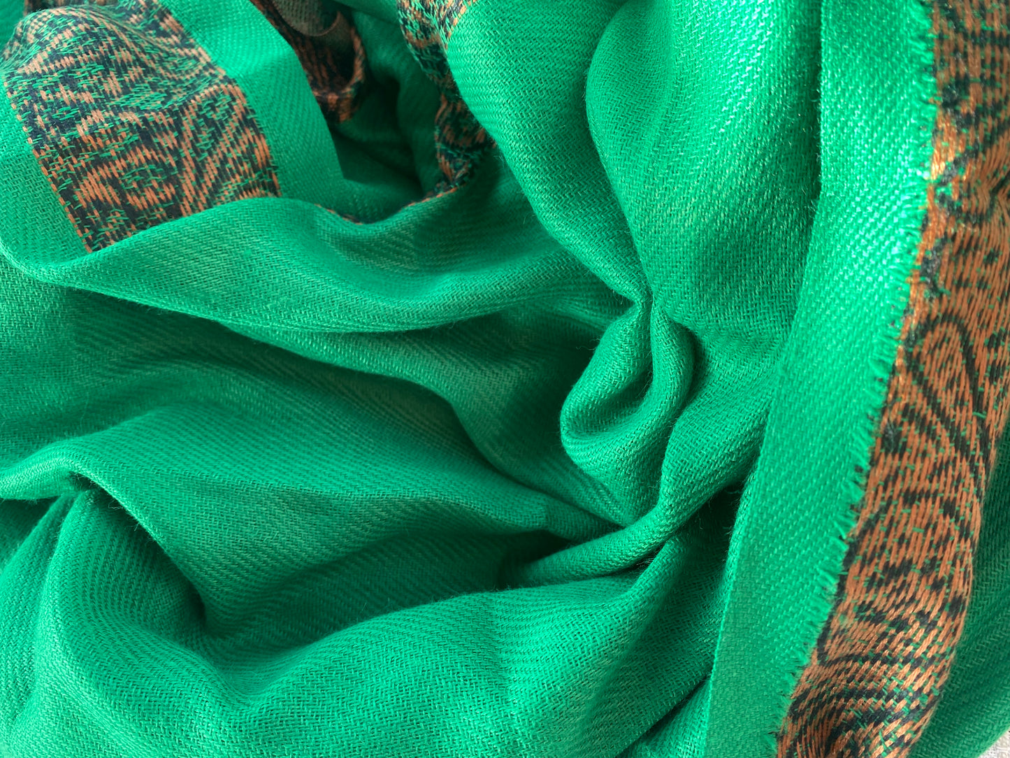 Syed green muslim scarf, shawl (square shape )