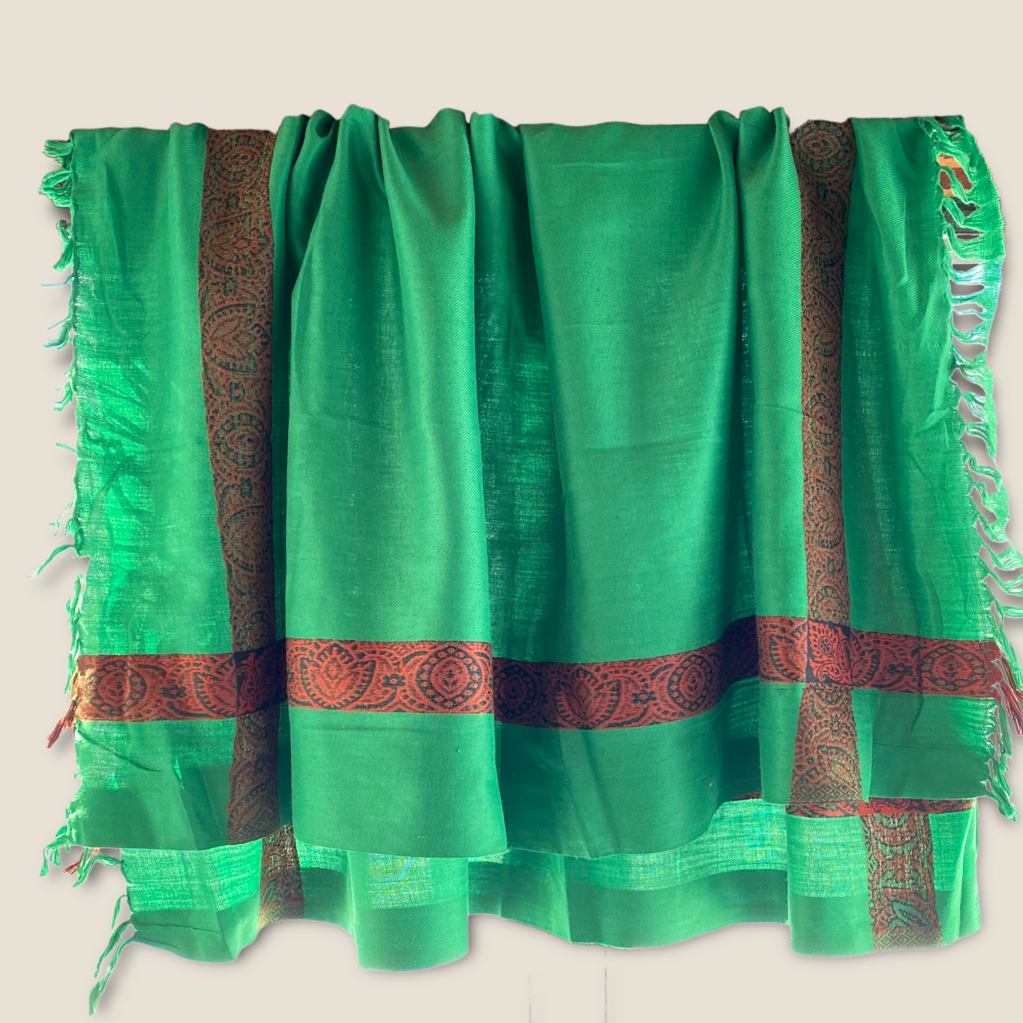 Syed green muslim scarf, shawl (square shape )