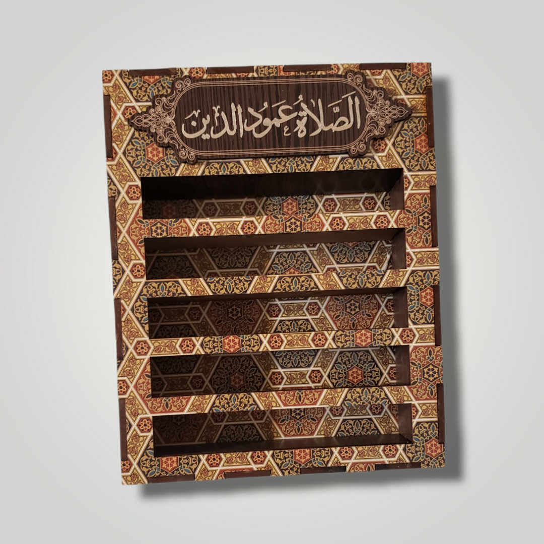 On wall Turbah holder + 10 Turbah Karbala, Soil of Karbala, تربة کربلاء ,