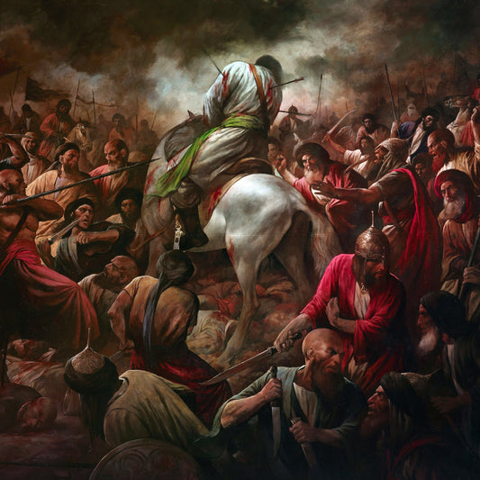 Banner of Ashura last moment of Imam Hussein